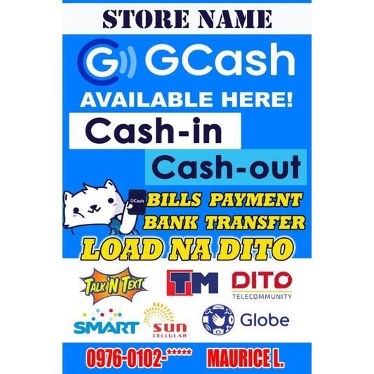 COD♝ Gcash Business Tarp with Store Name | Lazada PH