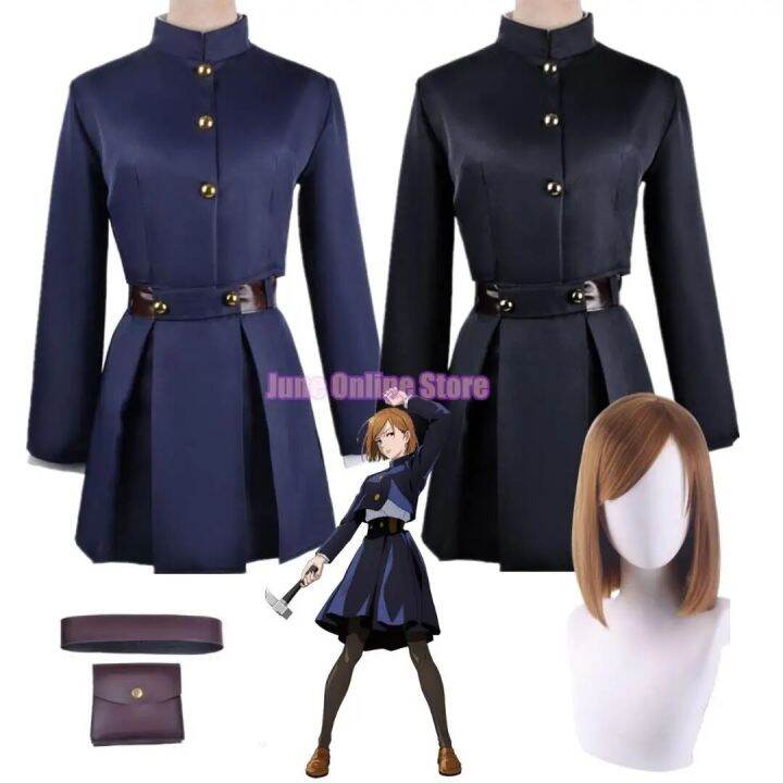 Anime Jujutsu Kaisen Kugisaki Nobara Cosplay Costume Women Dress 