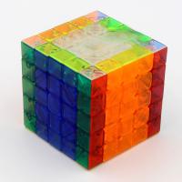 Magnetic Redi Cylindrical Transparent Oblique Turn Zongzi Fourth Order Magic Cubes Educational Toy Puzzle Toy Brain Teasers