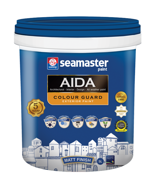 Seamaster Paint AIDA Exterior Paint Colour Guard/Self Cleaning Blue