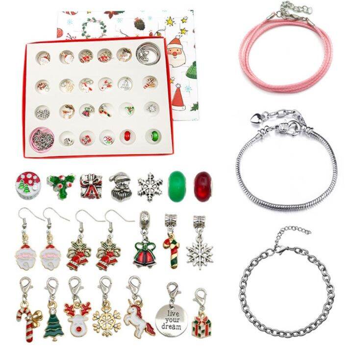 cod-24-countdown-calendar-advent-surprise-blind-box-christmas-charms-bracelet-set-diy-creative-ornaments-christmas-child-gifts