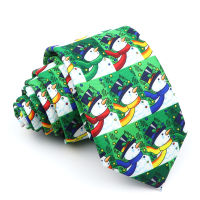 New Design Mens Christmas Tie Festival Theme Tie Snowflake Christmas Tree Pattern Festival Necktie Party Gift for Men