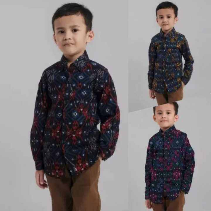 Kemeja Batik Songket Anak Pria 1-10 Thn Lengan Panjang Premium 2021 ...