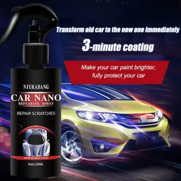 3 in 1 Car Wax Polish Spray Quick Auto Coating Spray High Protection 120ml  Eliminate Dirt Stain Hydrophobic Polish Paint Cleaner - AliExpress