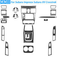 สำหรับ Subaru Impreza XV Crosstrek 2012 2013 2014คาร์บอนไฟเบอร์ Gaer Shift Air Outlet พวงมาลัยแผงรถภายในสติกเกอร์