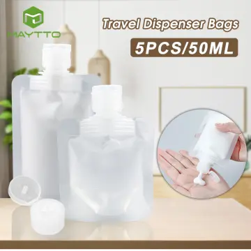 Travel Plastic Refillable Pouches, Portable Empty Squeeze Bag