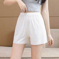 Sinstrong New Women Panties Under Skirt Safety Short Pants Stripe Seamless Underpants Wave Hem Boxer Loose Women Outside Wear Shorts