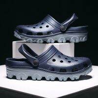 【พร้อมส่ง รองเท้าแตะ Crocs เดินชายหาด แบบนิ่ม กันน้ํา ใส่สบาย หน้าร้อน สําหรับผู้ชาย พลัสไซซ์ 36-51 46 47 48 49 50 51