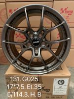 ล้อแม็กใหม่ - G025 - งาน YUSTA  ขอบ 17 x 7.5 x 5รู114 ET35/35 - สีHYPER BLAK - ส่งฟรี Kerry Express - รบกวนสอบถามทางแชท ก่อนคลิกสั่งซื้อ