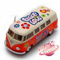 ?? 1962 Volkswagen Classical Bus, Peace Love, Diecast Model Toy Car ? (Imported from USA)