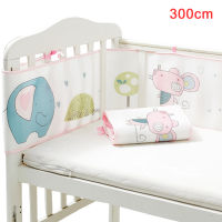 Protector Nursery Cartoon Printed Home Soft Cot Liner Accessories Breathable Mesh Bedroom Washable Bedding Baby Safe Crib Bumper