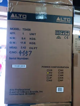 ALTO TS408 - 2000-WATT 8-INCH 2-WAY POWERED LOUDSPEAKER WITH BLUETOOTH