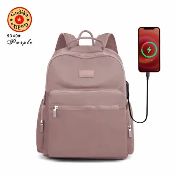 GUDIKA 5207 Tas Ransel Usb Charger Backpack Laptop Cewek & Pria Bahan  Waterproof Model Korea terbaru