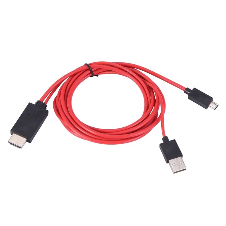 6-5-feet-micro-usb-to-adapter-converter-cable-1080p-hdtv-for-android-devices-samsung-galaxy-s3-11-pin-red