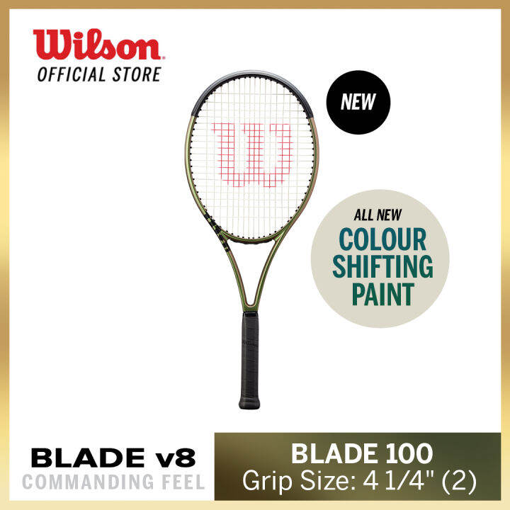 Wilson Blade 100 v8.0 Tennis Racket Grip Size 2 (Unstrung) | Lazada