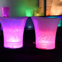 5L Colorful LED Glowing Ice Bucket KTV Bars Wine Champagne Beer Cooler Barware