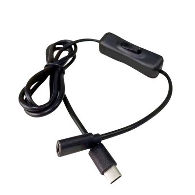 Kabel ekstensi USB C laki-laki ke perempuan yang nyaman dengan saklar On/Off untuk Raspberry Pi 4 dan perangkat Tipe C lainnya