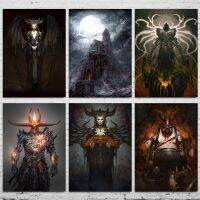 2023 Pop RPG เกม Diablo 4พิมพ์โปสเตอร์ Canvas Wall Art ภาพวาดผ้าใบ Wall Art รูปภาพสำหรับ Modern Family Bedroom Home Decor