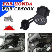 Motorcycle Accessories Dual USB Charger Socket Adapter Plug USB DC Outlet For Honda CB500X CB 500 X CB 500X CB500 X 2019 2020