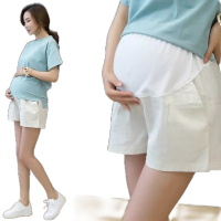 WCM005Mila Maternity Short Pants Cotton linenPregnancy Pants For Casual Shorts Pant Mother Wear Clothing