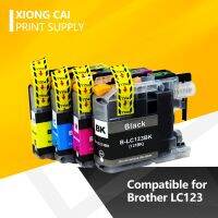 Lc123 Xiongcai 8x ตลับหมึกที่เข้ากันได้สำหรับ J4610dw Mfc-J4510dw Brother Mfc-J4410dw J4710dw ตลับหมึกพิมพ์ Lc123 Lc 123