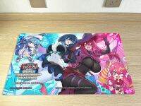 Yugioh Playmat Evil Twin Ki-Sikil &amp; Evil Twin Lil-La TCG แผ่นเทรดดิ้งการ์ดเกมโต๊ะปูเสื่อแผ่นรองปูโต๊ะแผ่นแผ่นรองเมาส์เมาส์และกระเป๋า