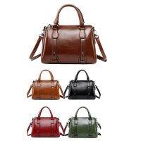 W5Female Retro Casual Handbag Womens Leather Lady Shoulder