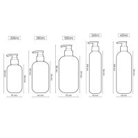 200ml/300ml/500ml Shampoo Bottle Refillable Bottles Cosmetic Container 200ml/300ml/500ml Avocado Green Empty Plastic Pump Lotion Acrylic Pump Head