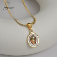 【hot】┋✼  Letdiffery Mary Pendant Necklace Catholic Church Amulet Religious Jewelry