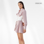 Thắt Lưng Nữ CHOCOO Keslynn Corset Nịt Nữ Kiểu Màu Trắng Thiết Kế Độc Đáo