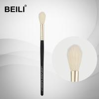 Beili 07 100% ที่จับผมแท้สีดำปลอกโลหะสีเงินไฮไลท์ส่วนผมยาวผสมขนาดใหญ่แปรงแต่งหน้าชิ้นเดียว