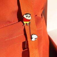 Kawaii Crayon Shin-Chan Nohara Noob Anime Hobby Brooch Student Couple Personalized Metal Badge Bag Pin Gift Accessories