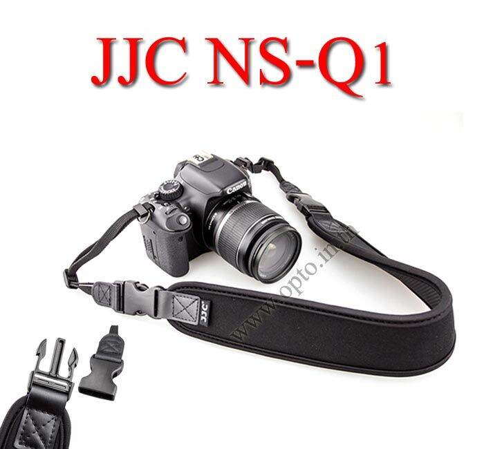 ns-q1-jjc-joint-quick-starp-neck-strap-for-dslr-neoprene-black-สายคล้องคอแบบมีคลิ๊ปล็อคถอดสายได้