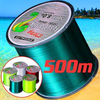 500m Fishing Line 2.64LB-39LB Fluorocarbon Coating Treatment Process Carbon Surface Nylon Line for Freshwater Saltwater Fishing Fishing Lines