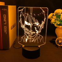 โคมไฟ3d อะนิเมะ Tokyo Ghoul Ken คาเนกิสำหรับอุปกรณ์ตกแต่งห้องนอนไฟไนท์ไลท์เย็นของขวัญวันเกิดของขวัญอะคริลิคไฟไฟ Led กลางคืนไฟกลางคืนของขวัญวันเกิด