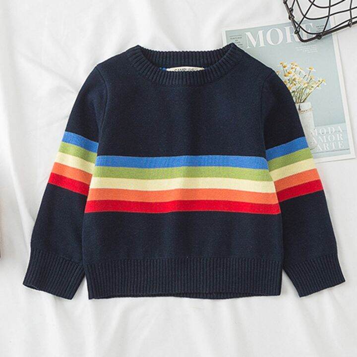 2023-kids-sweaters-winter-childrens-sweater-rainbow-striped-girls-boys-kint-sweaters-autumn-baby-warm-wool-tops-kids-clothes