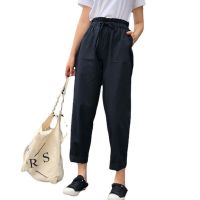 Holiday Discounts Womens Harem Pants Ladies Vintage Streetwear Cargo Trousers Korean High Waisted Casual Bottoms 2023 Women Clothing Sweatpants