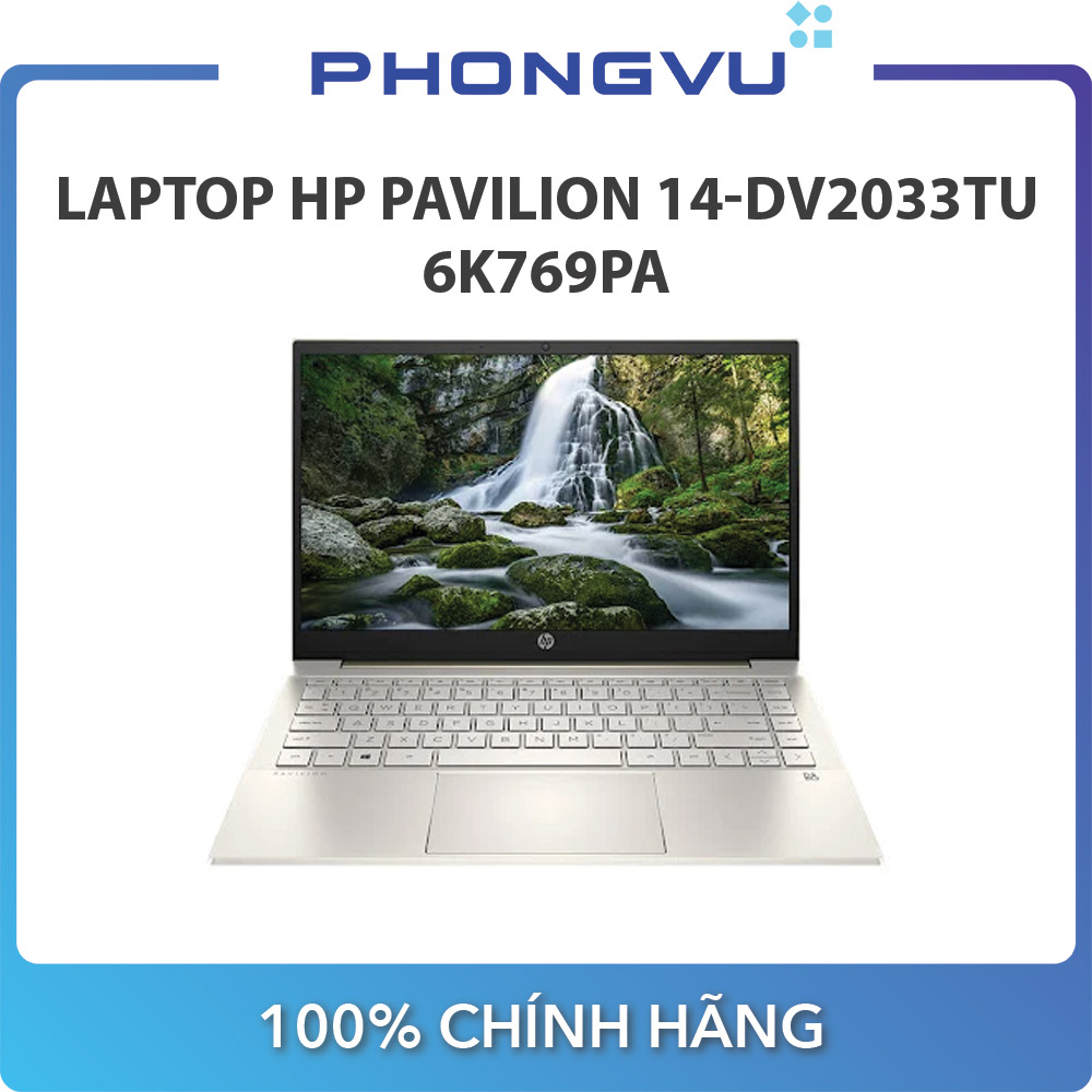 Máy tính xách tay/ Laptop HP Pavilion 14-dv2033TU (6K769PA) (i5-1235U) (Vàng)