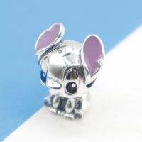 Anomokay New Lovely Stitch Loyalty Dog Charm fit celet Bangle Cute Cartoon Little Dog Beads for DIY Jewelry