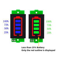 1S 2S 3S 4S 5S 6S 7S 3.7V-29.4V แบตเตอรี่ลิเธียม Li-Po Li-Ion ความจุบอร์ดไฟแสดงสถานะแบตเตอรี่ LED โวลต์มิเตอร์