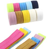 【hot】！ 5yards/Lot 5/8  15mm Elastic Band Multicolor Fold Over Sewing Trim Waist Garment Accessory