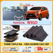 Thảm taplo Toyota Wigo da Cacbon 3 lớp cao cấp, chống nóng ô tô hiệu quả