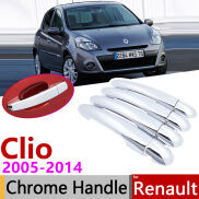 Cho Renault Clio III 2005 2014 cửa bằng cờ rôm bọc tay nắm phụ kiện xe hơi
