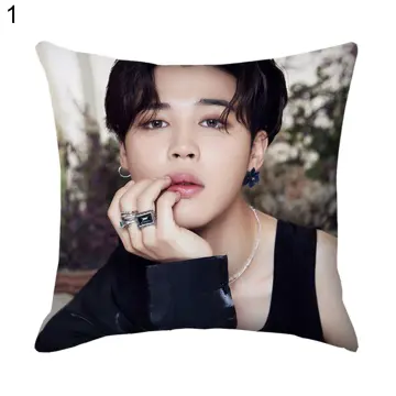 Kpop BTS Bangtan Boys Printed Pattern Printed Pattern Rectangle Throw Pillow  Case Sofa Car Bedroom Bed Pillow Cushion Cover Bedroom Decor