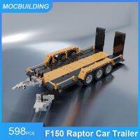 F150บล็อกตัวต่อ MOC โมเดลสายพ่วงแร็ปเตอร์ตัวต่ออิฐเพื่อการศึกษาแบบสร้างสรรค์ของขวัญ Kids Toys 598ชิ้น