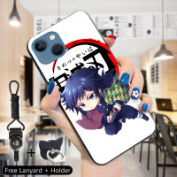 Volans เคสเคสสำหรับ Apple ไอโฟน15 Pro Max 15 15 Pro,แหวนใส่นิ้วลายอสูรฆ่าอสูรลายอนิเมะ Kamado Tanjirou Nezuko Agatsuma Zumitsu Kochou Shinobu นิ่มฝาครอบเคสใส่โทรศัพท์ที่กันกระแทกทีพียูซิลิโคน