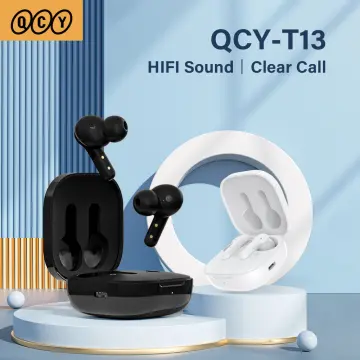 QCY T13 Wireless Bluetooth Earphone with 4 Mics ENC HD Call Headset V5.1  TWS Earphone Touch Control Earbuds Long Standby 40H