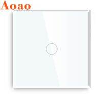 Wall touch light switch EU/UK standard Tempered Glass panel 1/2/3 gang Home No neutral wire Sensor Switch AC 110V 220V no logo