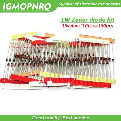 15values*10pcs=150pcs 1W Zener diode kit DO 41 3V 30V component diy kit 1N4727 1N4728 1N4729 1N4730 1N4732 1N4733 1N4734  1N4751