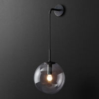 IWHD Gold Nordic LED Wall Lamp Beside Bedroom Living Room Bathroom Glass Ball Wall Light Fixtures Wandlamp Applique Murale